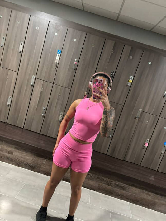 Pink two piece set