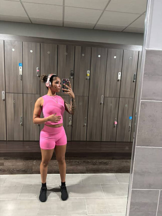 Pink two piece set