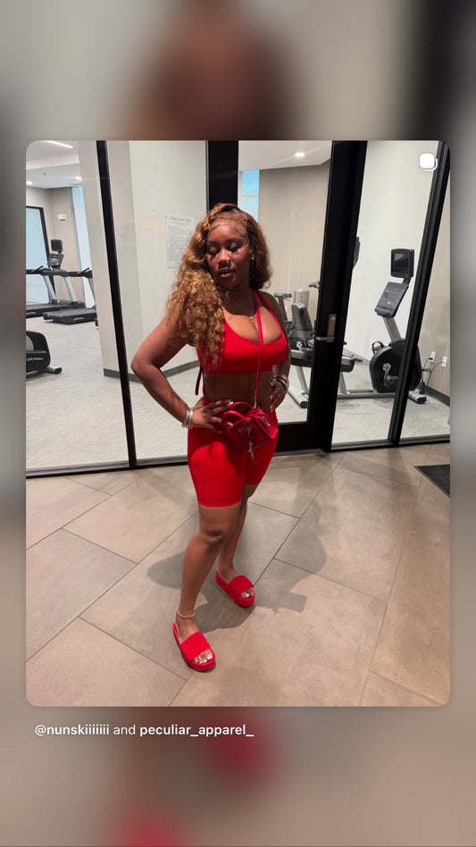 Red Two piece