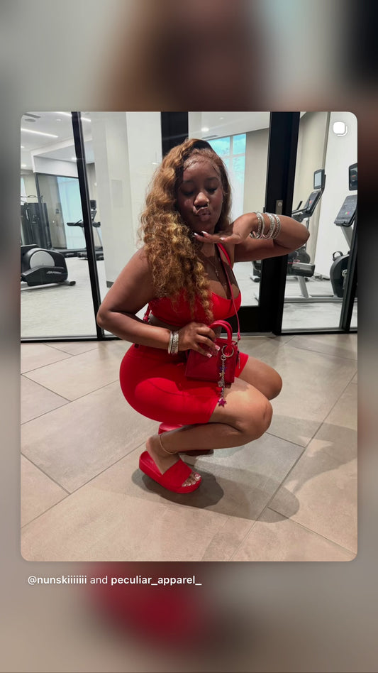 Red Two piece